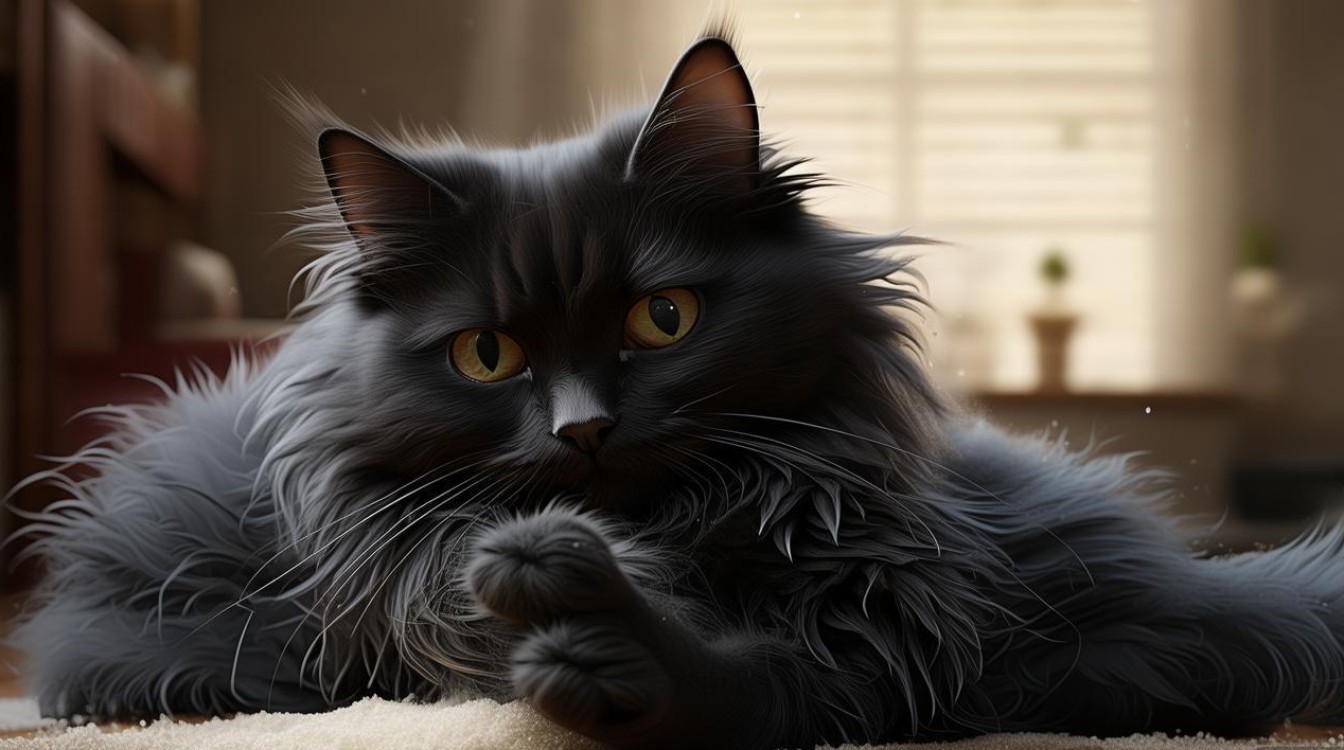 猫咪尿完打滚