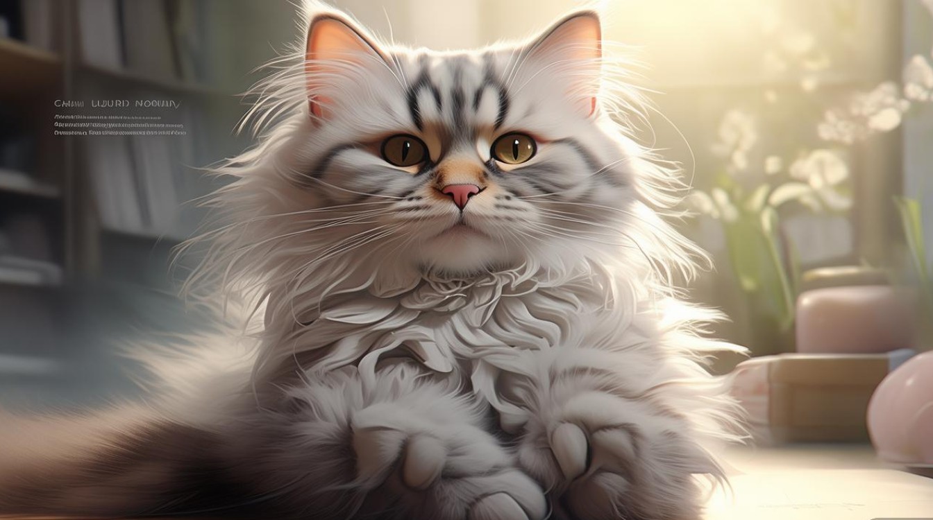 猫咪趴着爪子开花