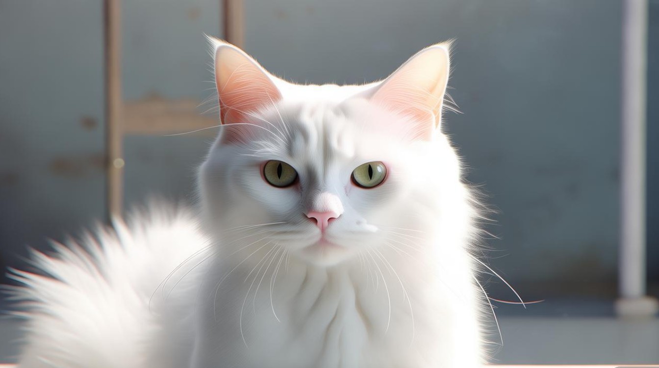 白色纯种猫咪