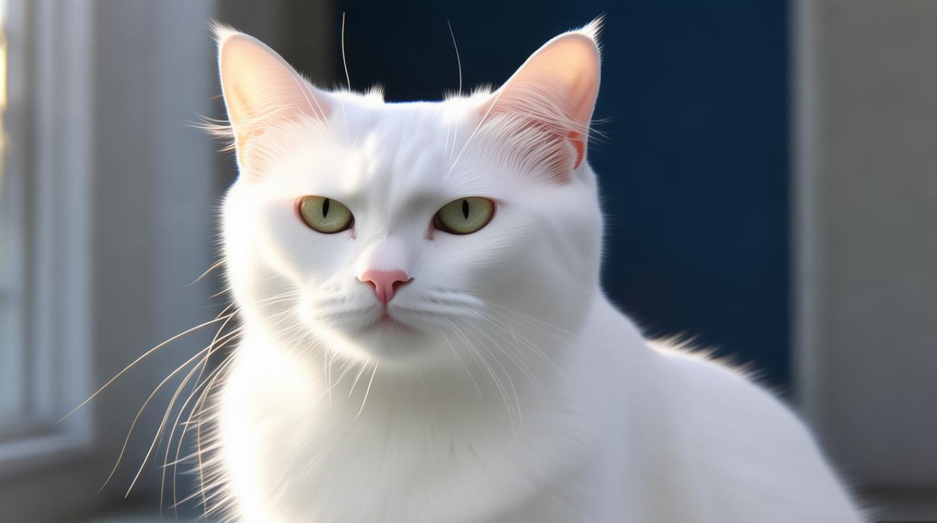 白色纯种猫咪