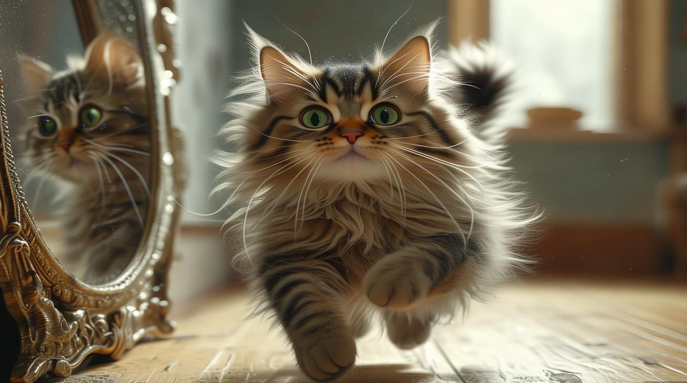 猫咪看见自己就跑
