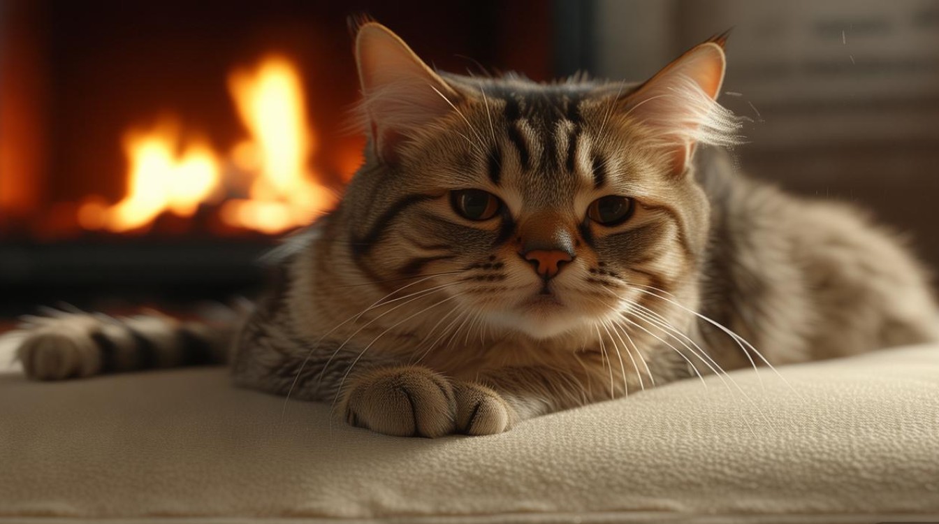 猫咪扭伤坐不起来