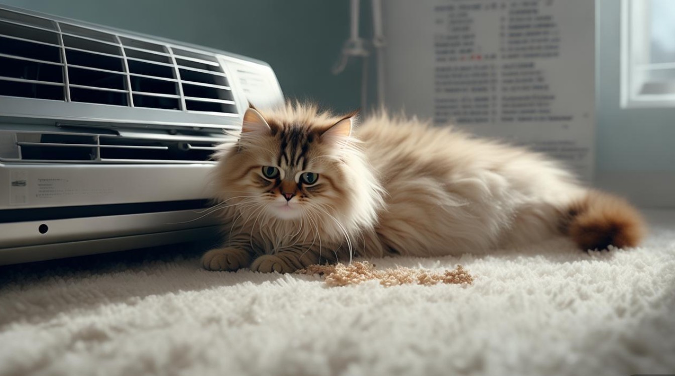 猫咪吹空调拉稀