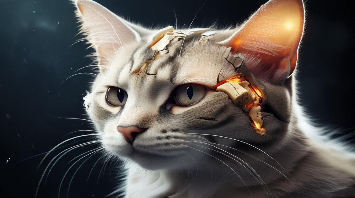 猫咪头部骨折了