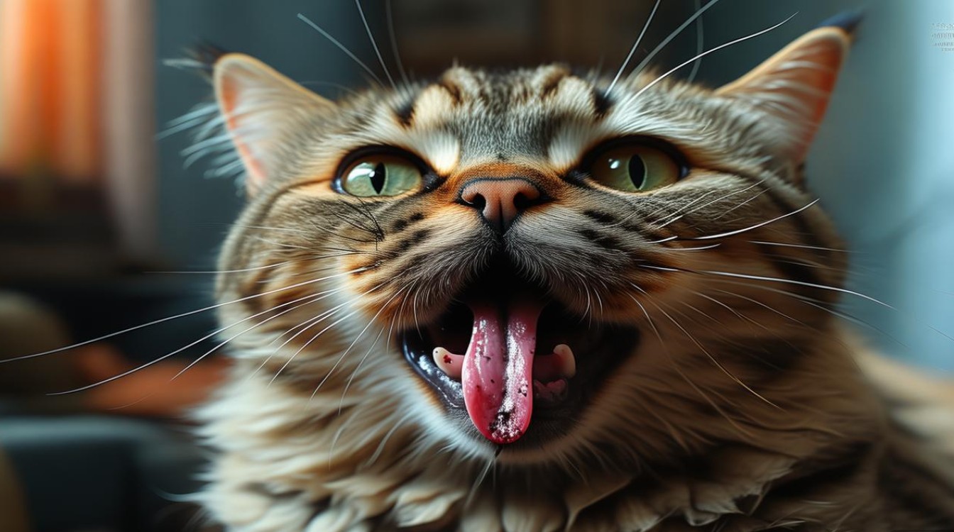猫咪舌头受伤发黑