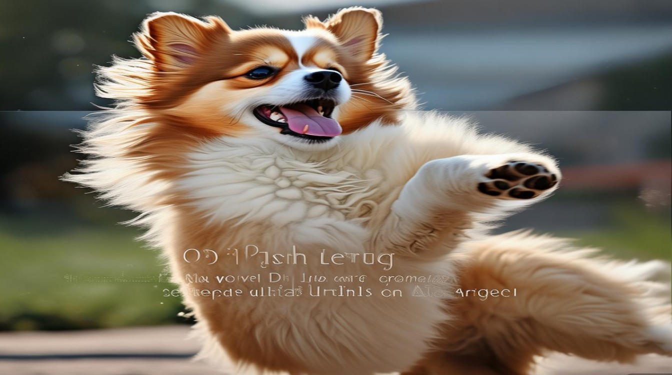 狗狗后腿翘着