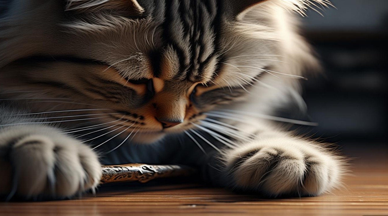 猫咪自己磨指甲