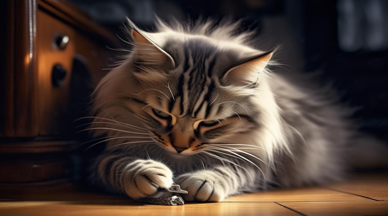 猫咪自己磨指甲