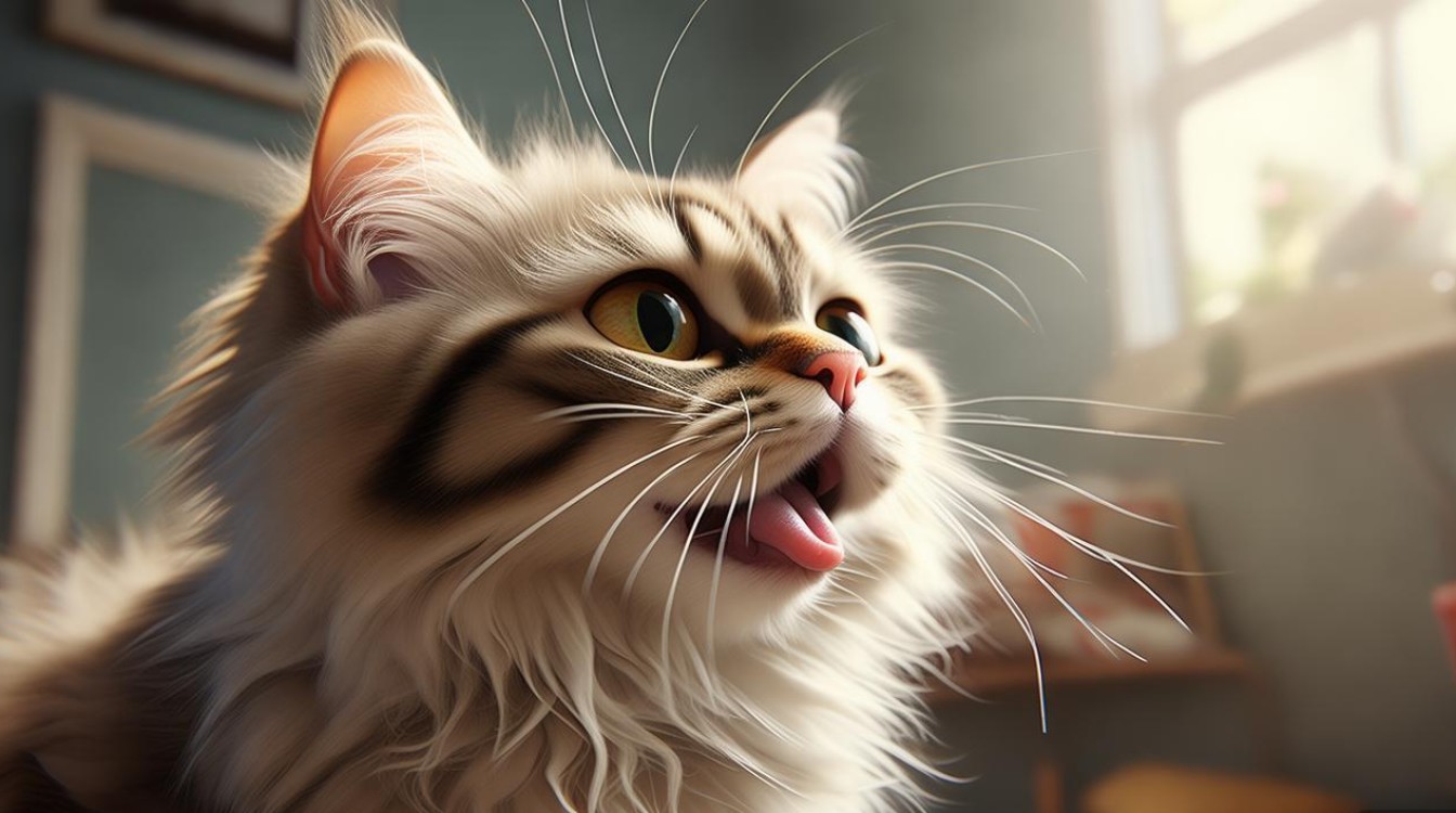 猫咪咬舌头咳嗽