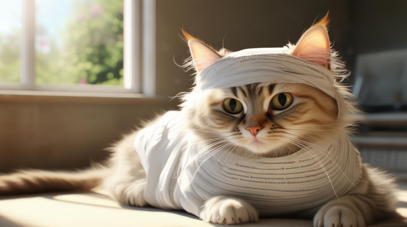 猫咪包扎怎么透气
