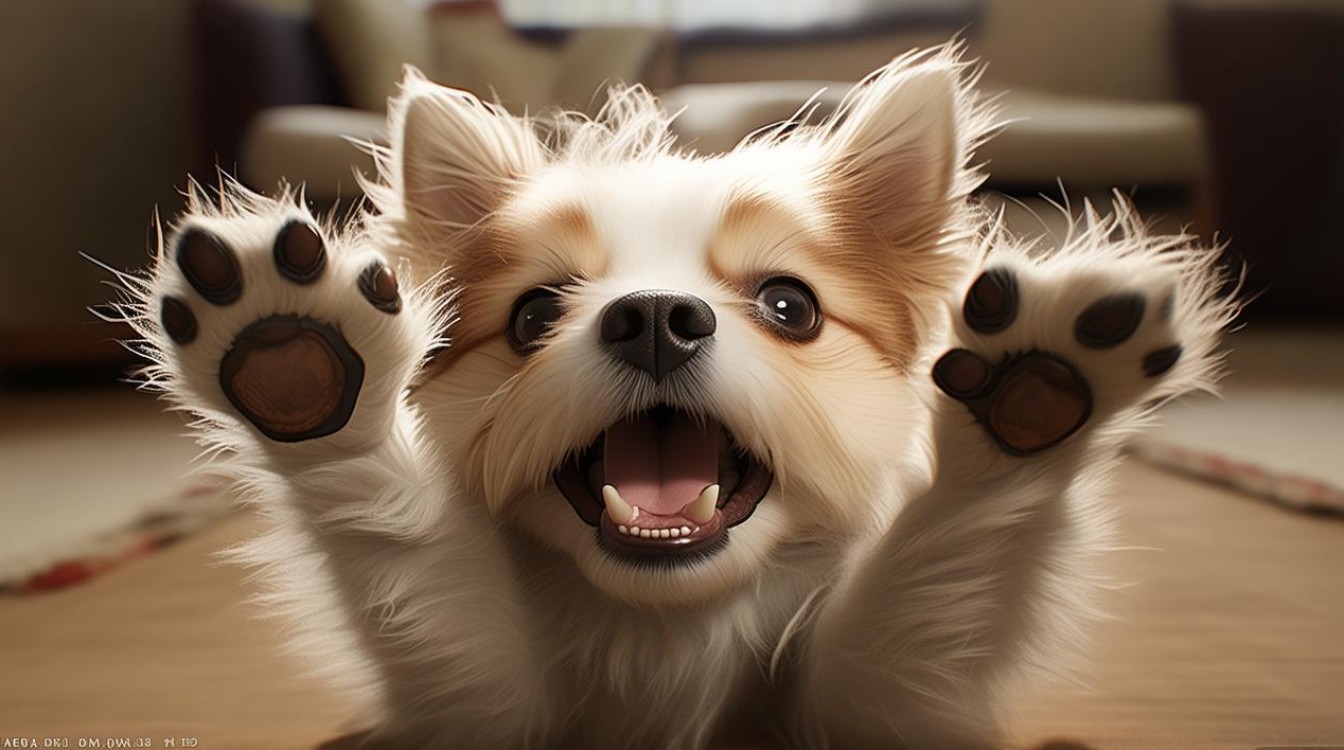 狗狗蹬爪子