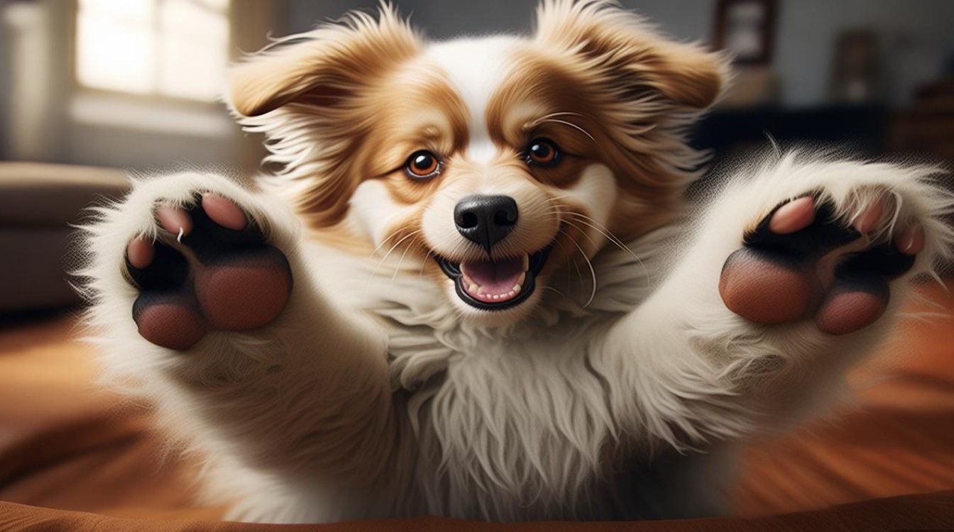 狗狗蹬爪子