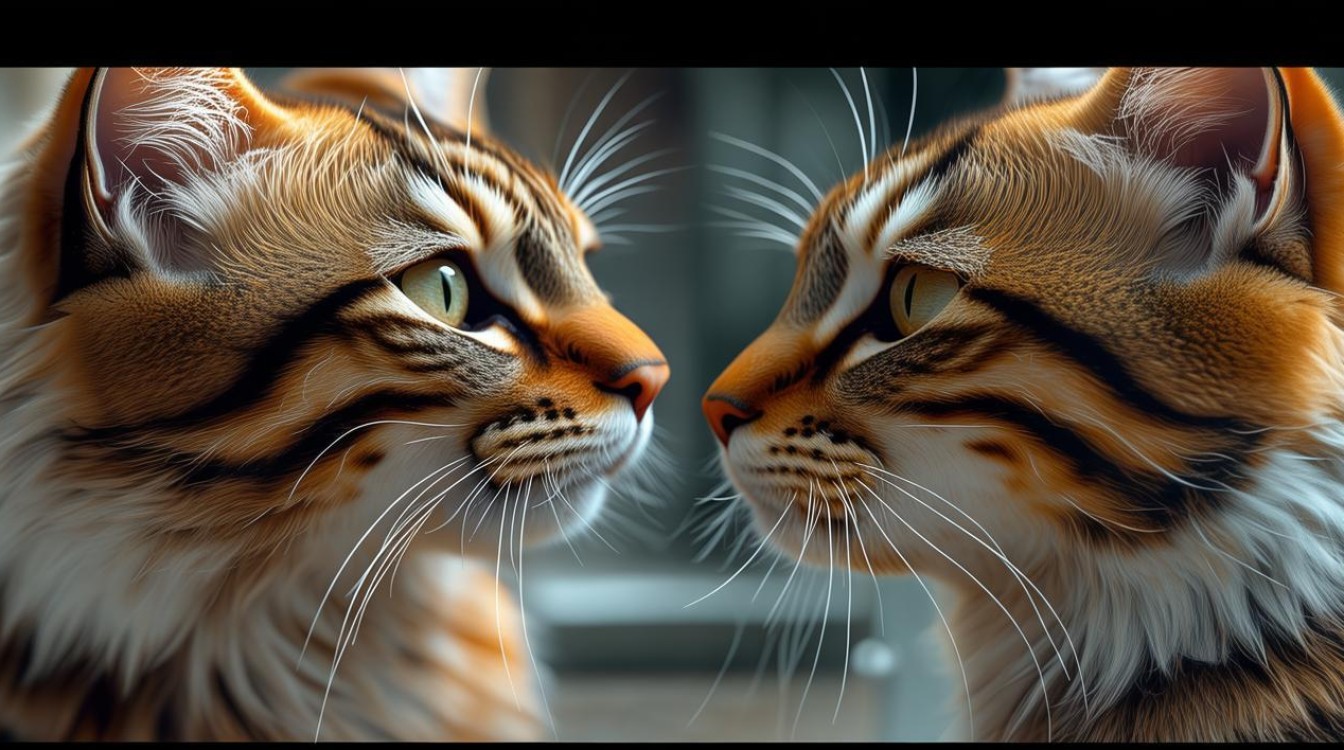 猫咪互相咬脸