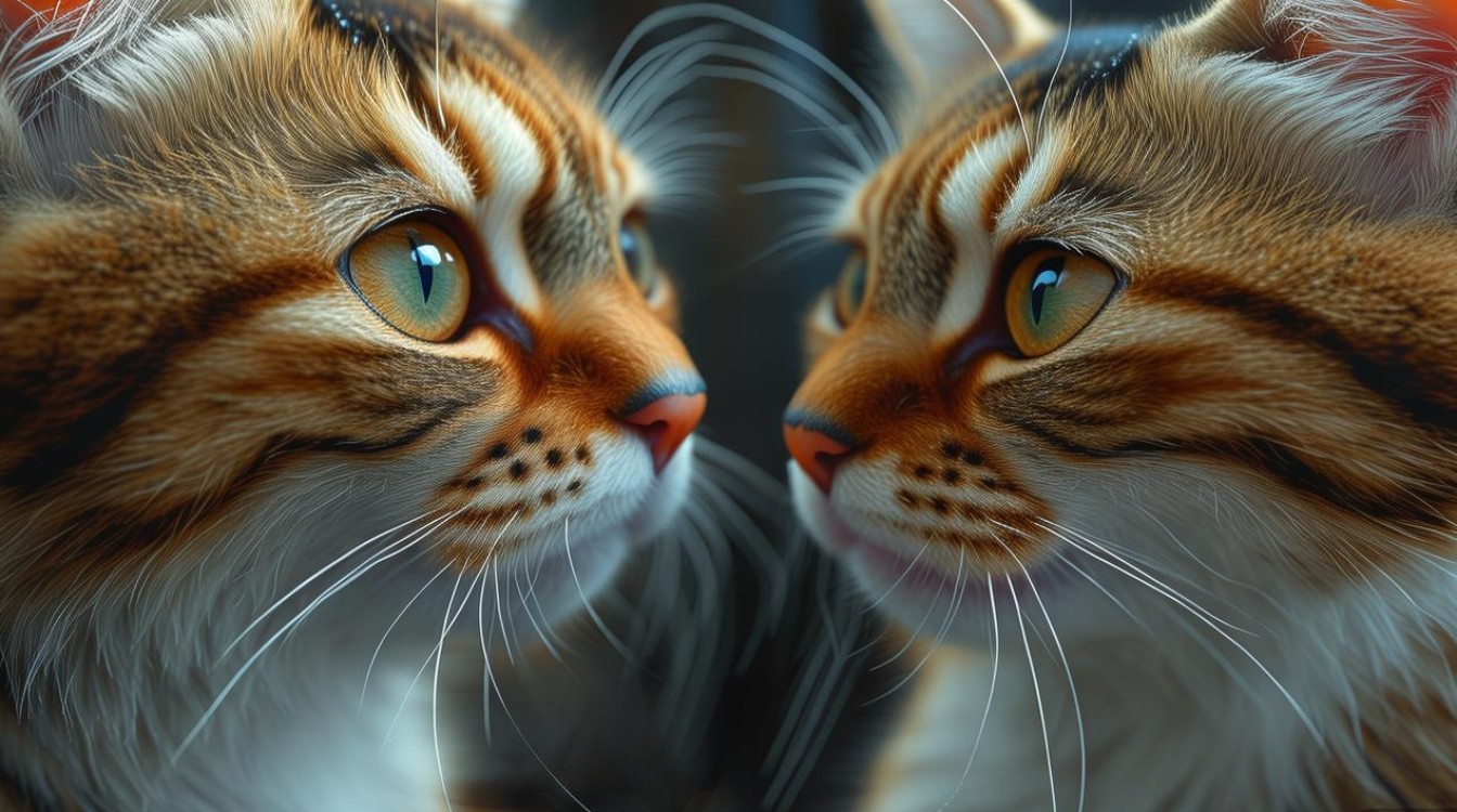 猫咪互相咬脸
