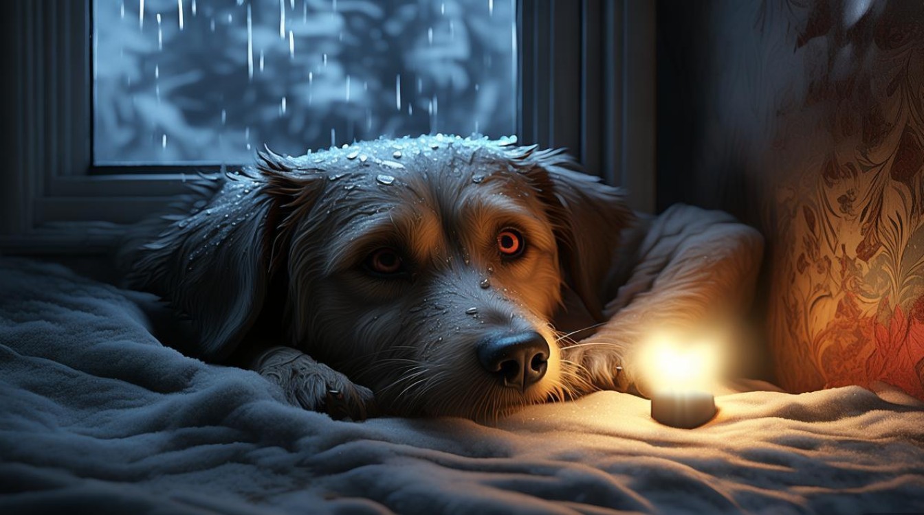 狗狗半夜冷