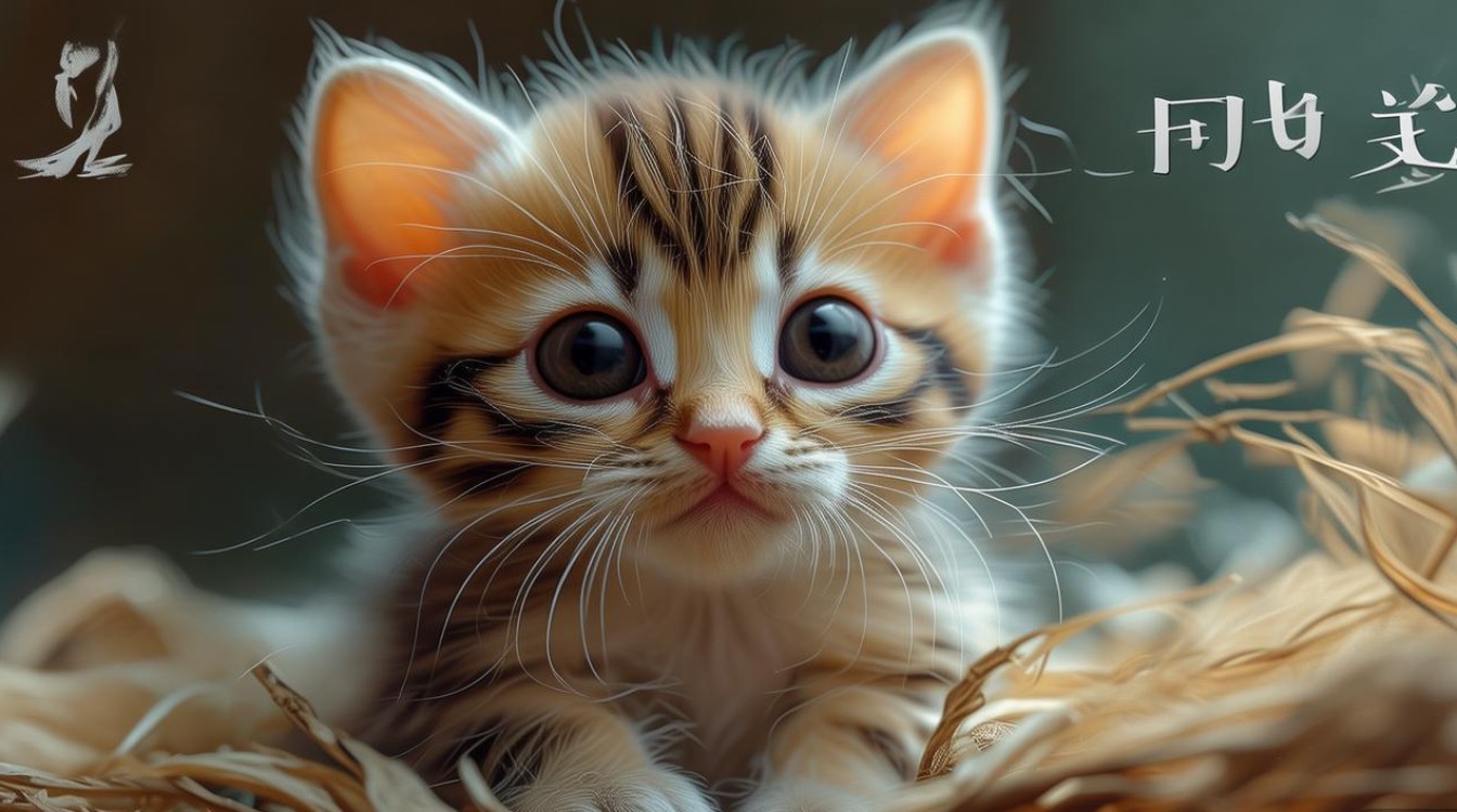 新生猫咪先天瘦小