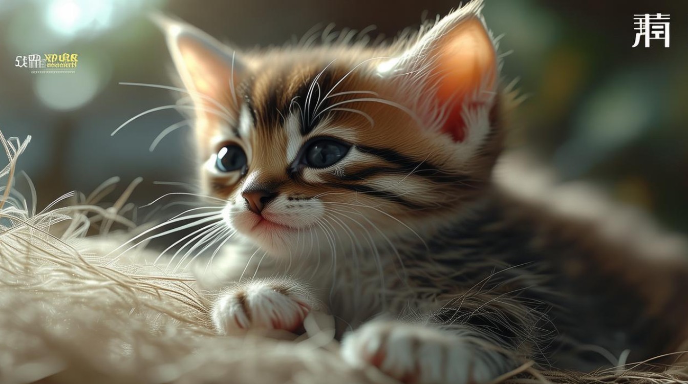 新生猫咪先天瘦小