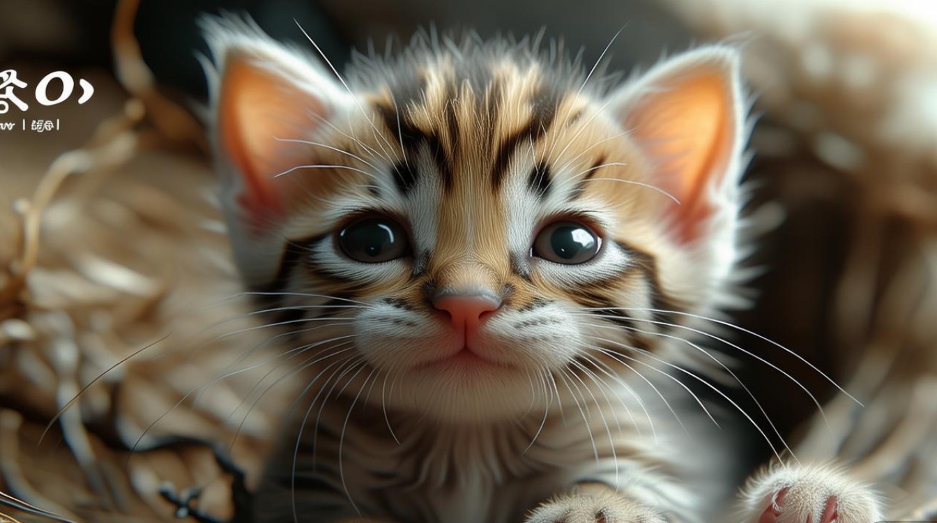 新生猫咪先天瘦小