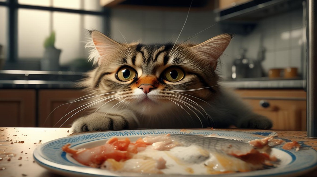 猫咪偷吃 饿 馋
