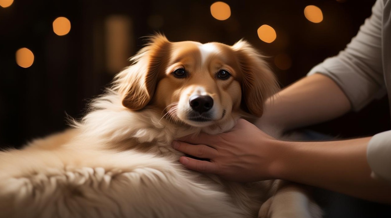 按摩狗狗胃