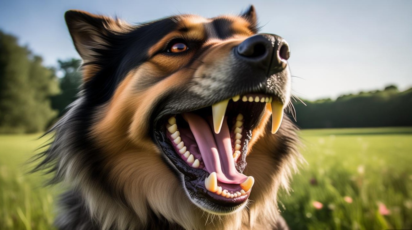 狗狗长犬牙