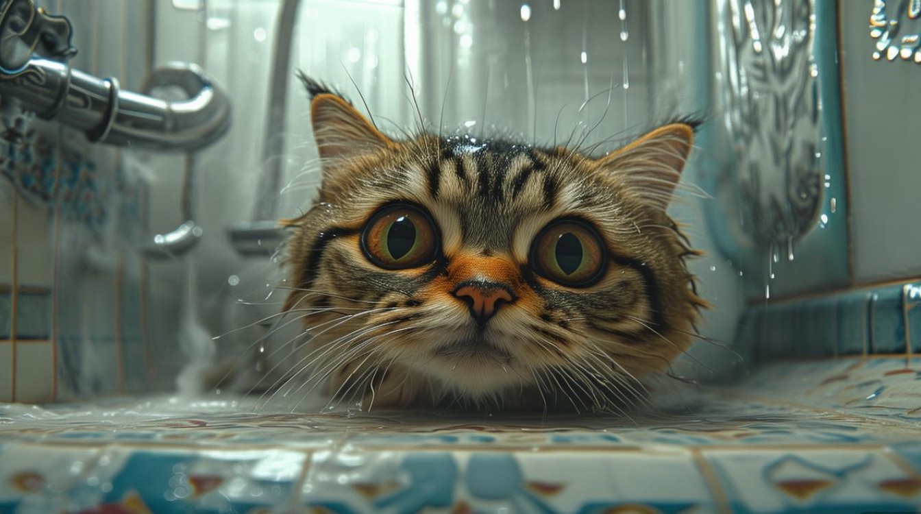 猫咪总是惧怕洗澡
