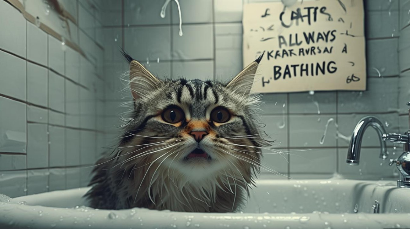 猫咪总是惧怕洗澡