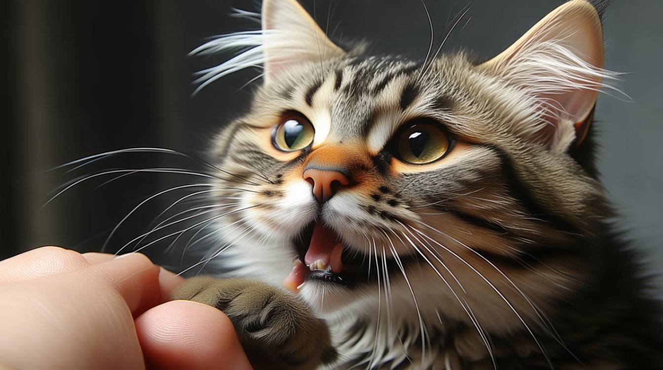 猫咪想咬手