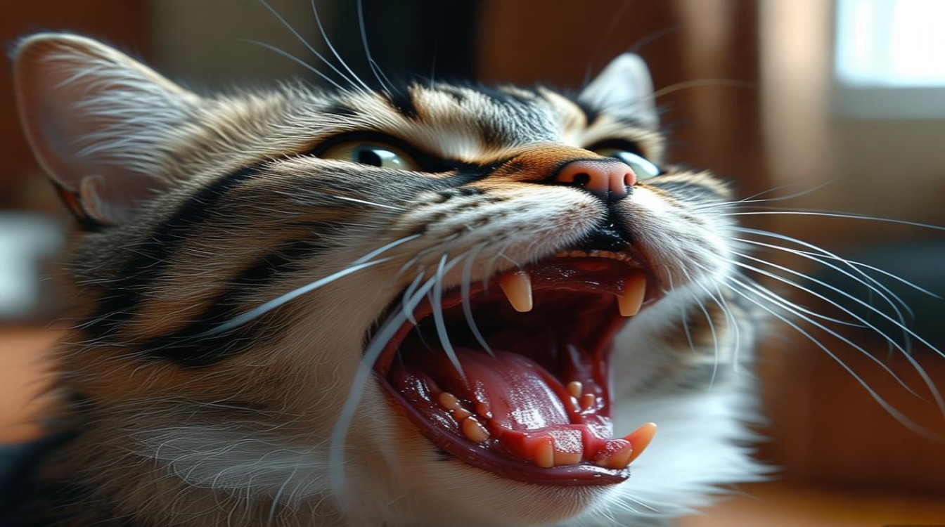 猫咪嘴挠坏了