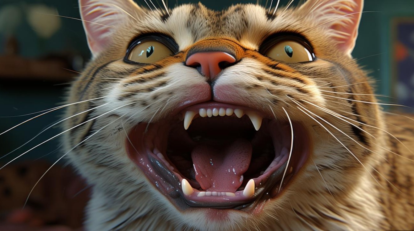 猫咪嘴挠坏了