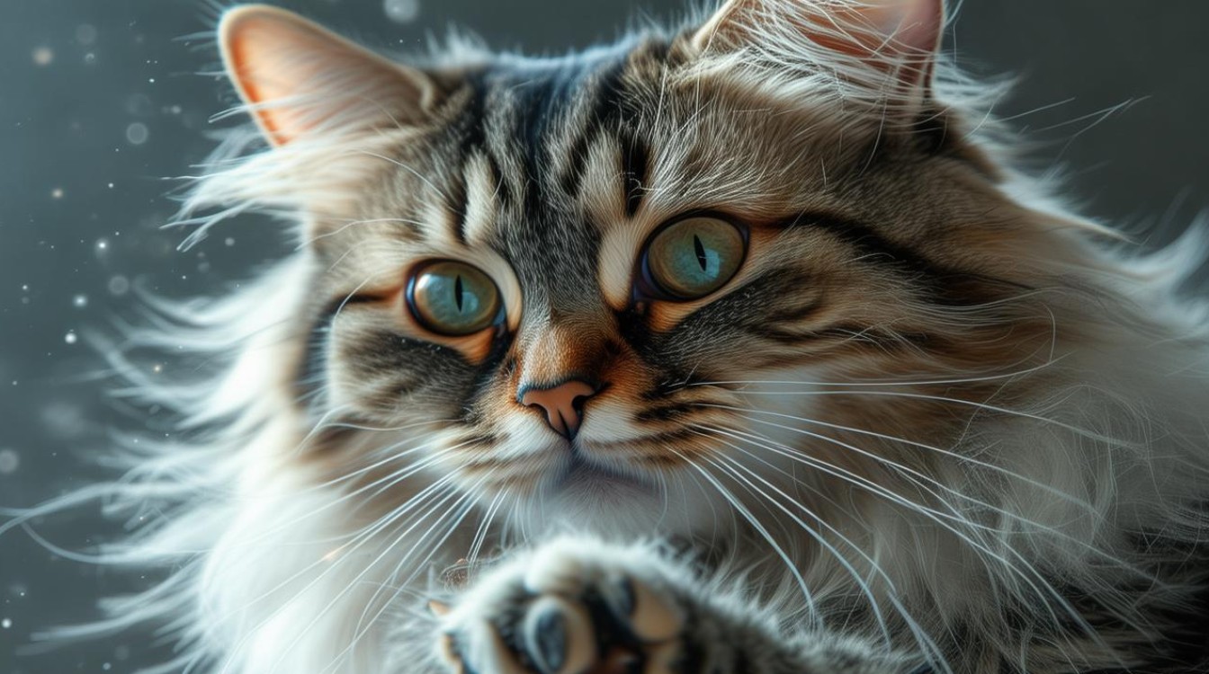 猫咪猛舔自己
