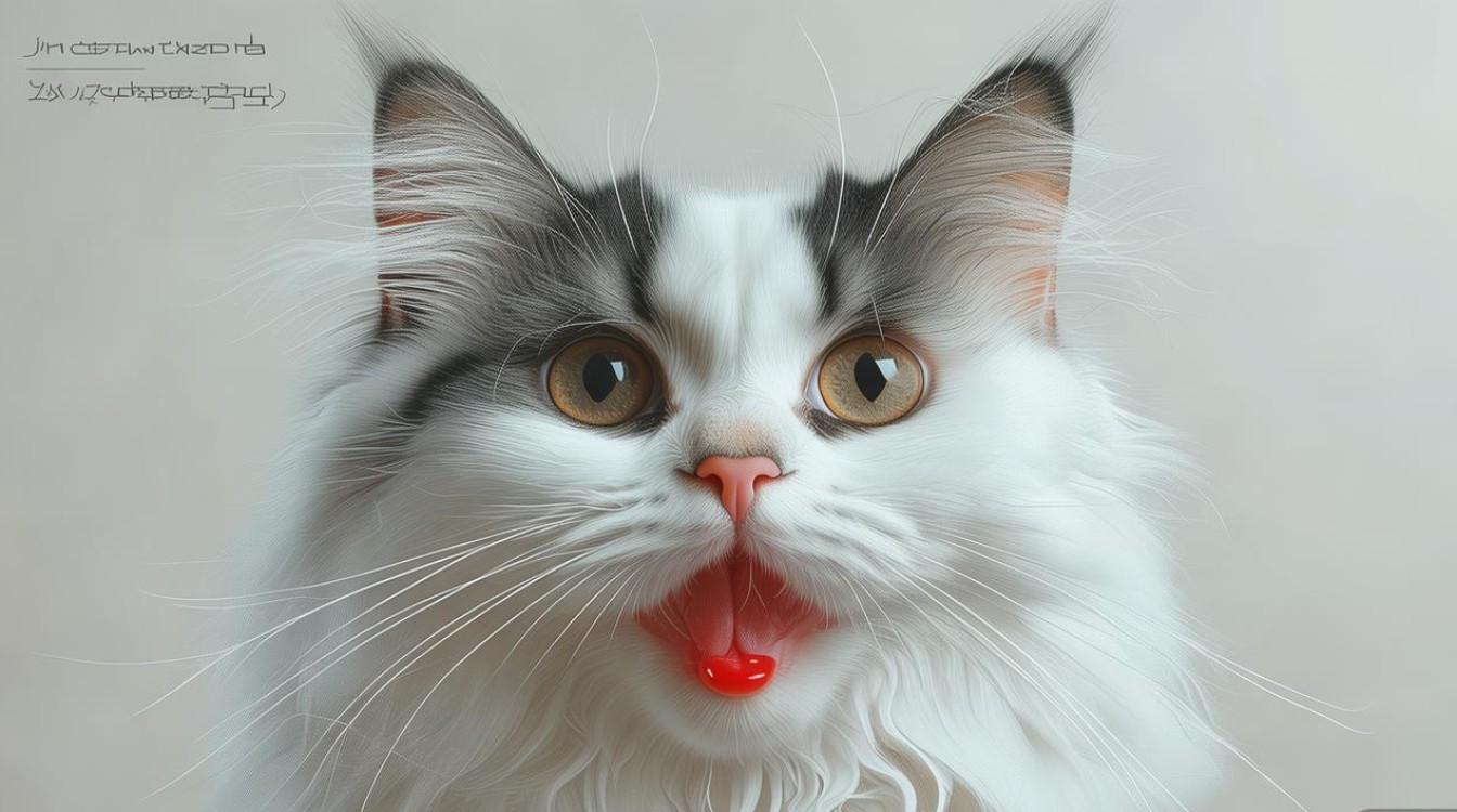 猫咪嘴周围红
