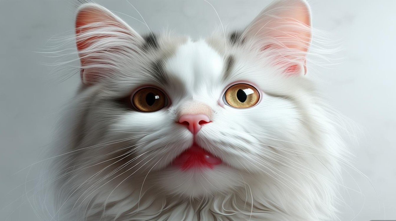 猫咪嘴周围红