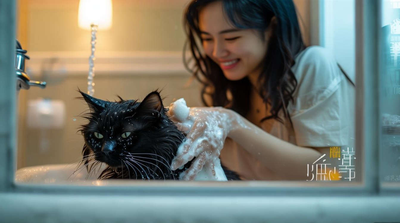 喜欢给猫咪洗澡