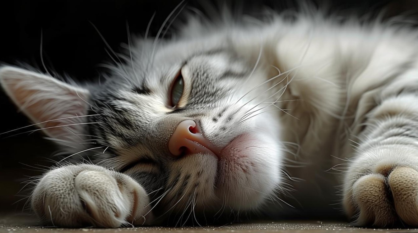 猫咪 侧躺 快死