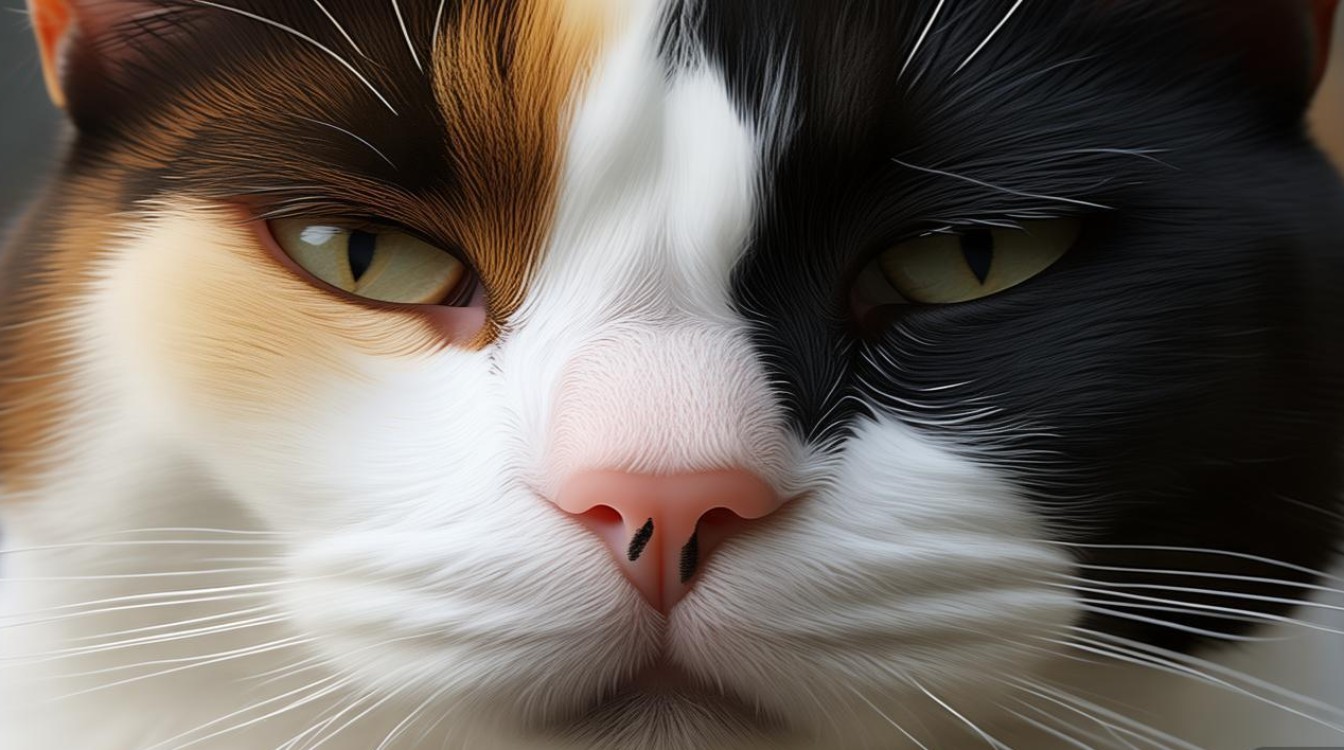 猫咪鼻子毛色不均