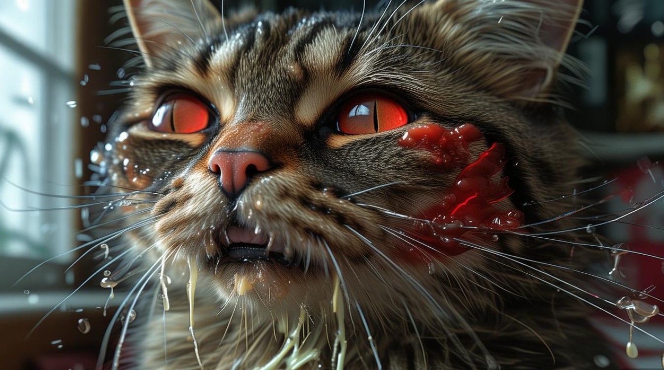 猫咪眼睛流脓红肿