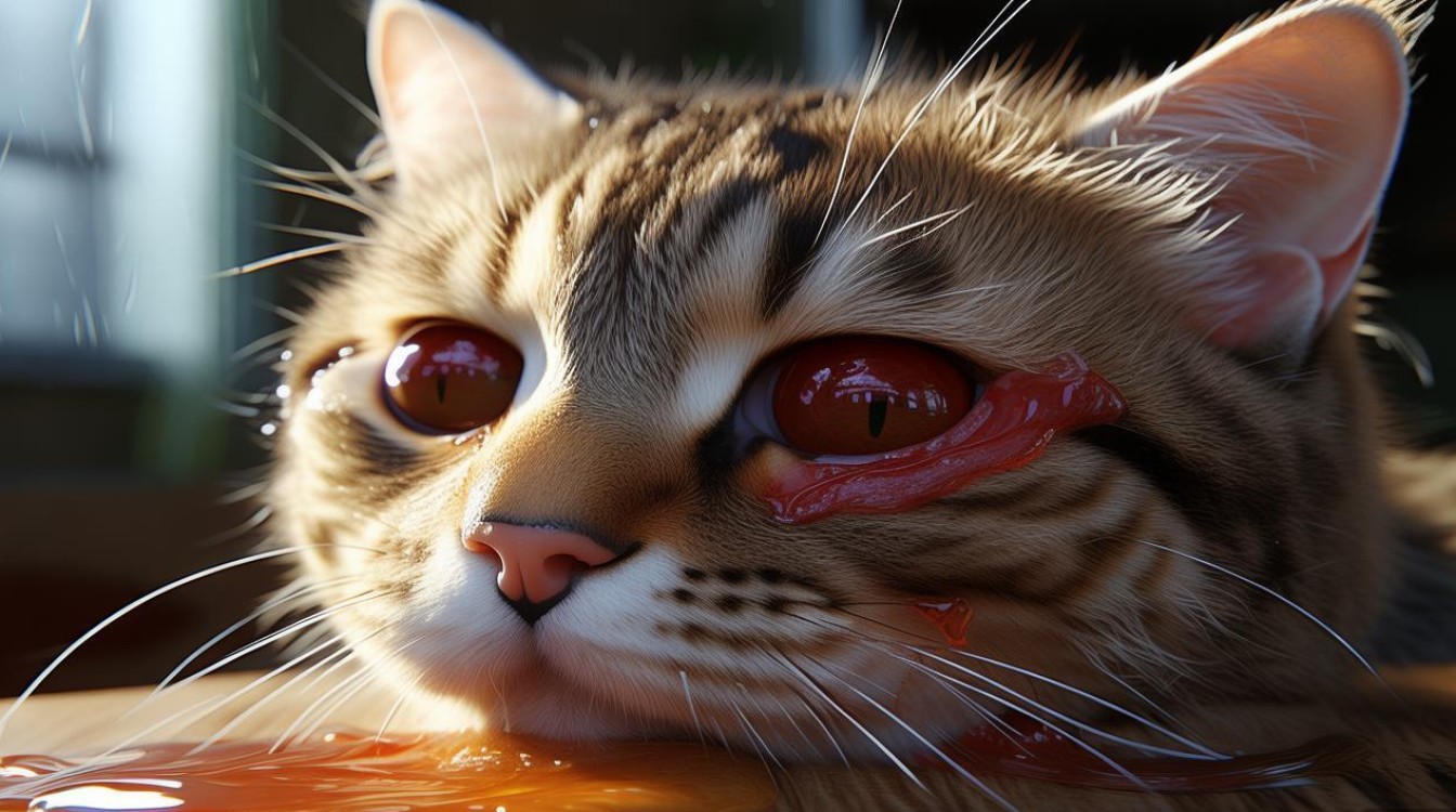 猫咪眼睛流脓红肿