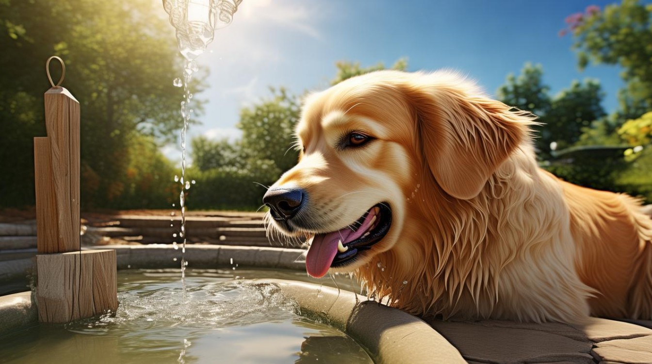 狗狗夏天喝水