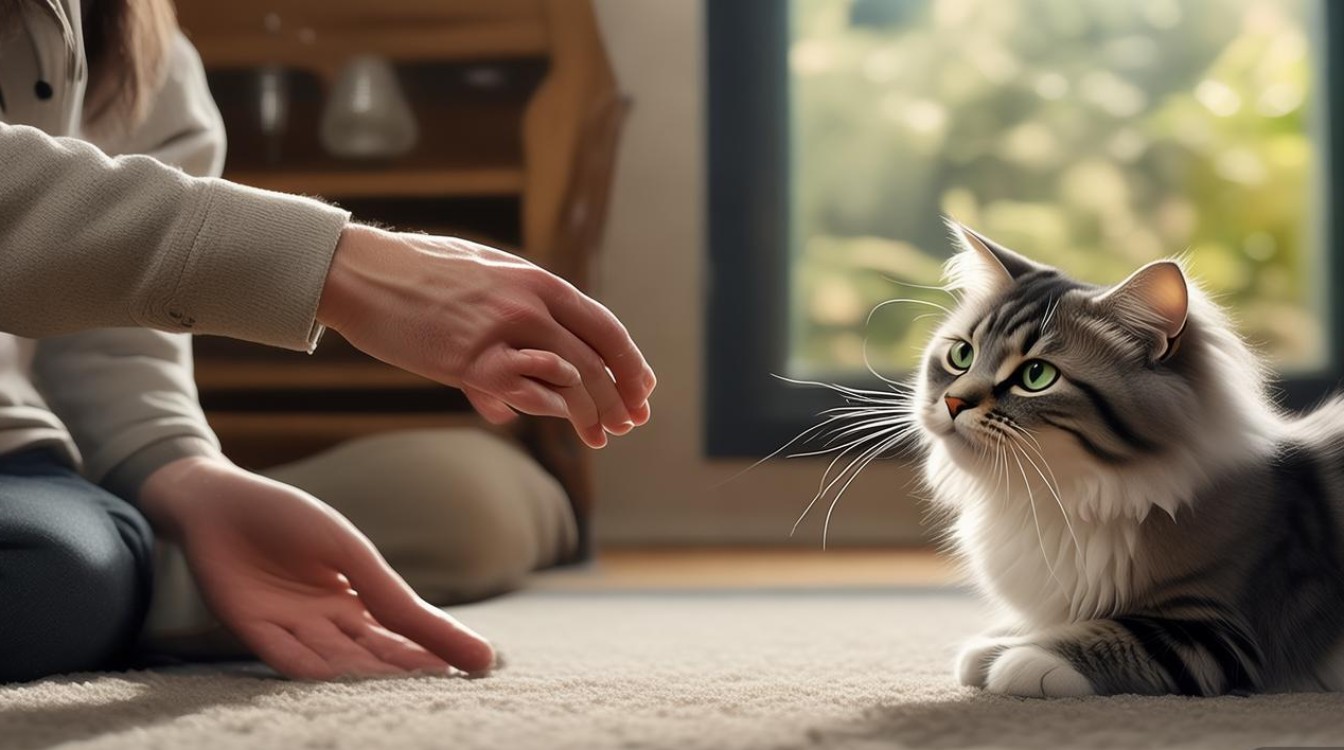 如何训练猫咪玩手