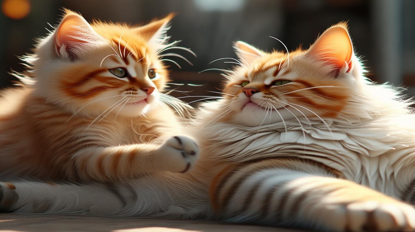 猫咪踩奶公猫