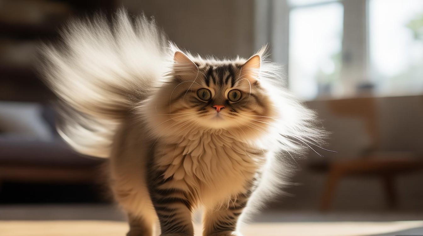 猫咪尾巴剧烈抖动