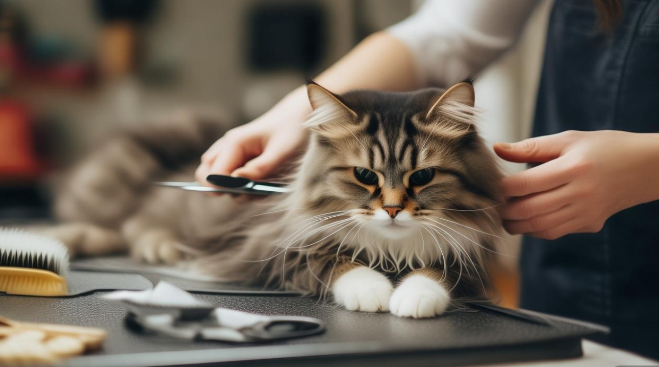 猫咪剪毛的步骤