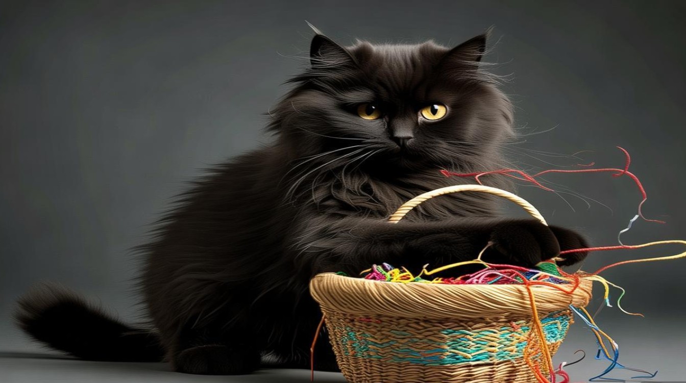 猫咪抱着东西踢