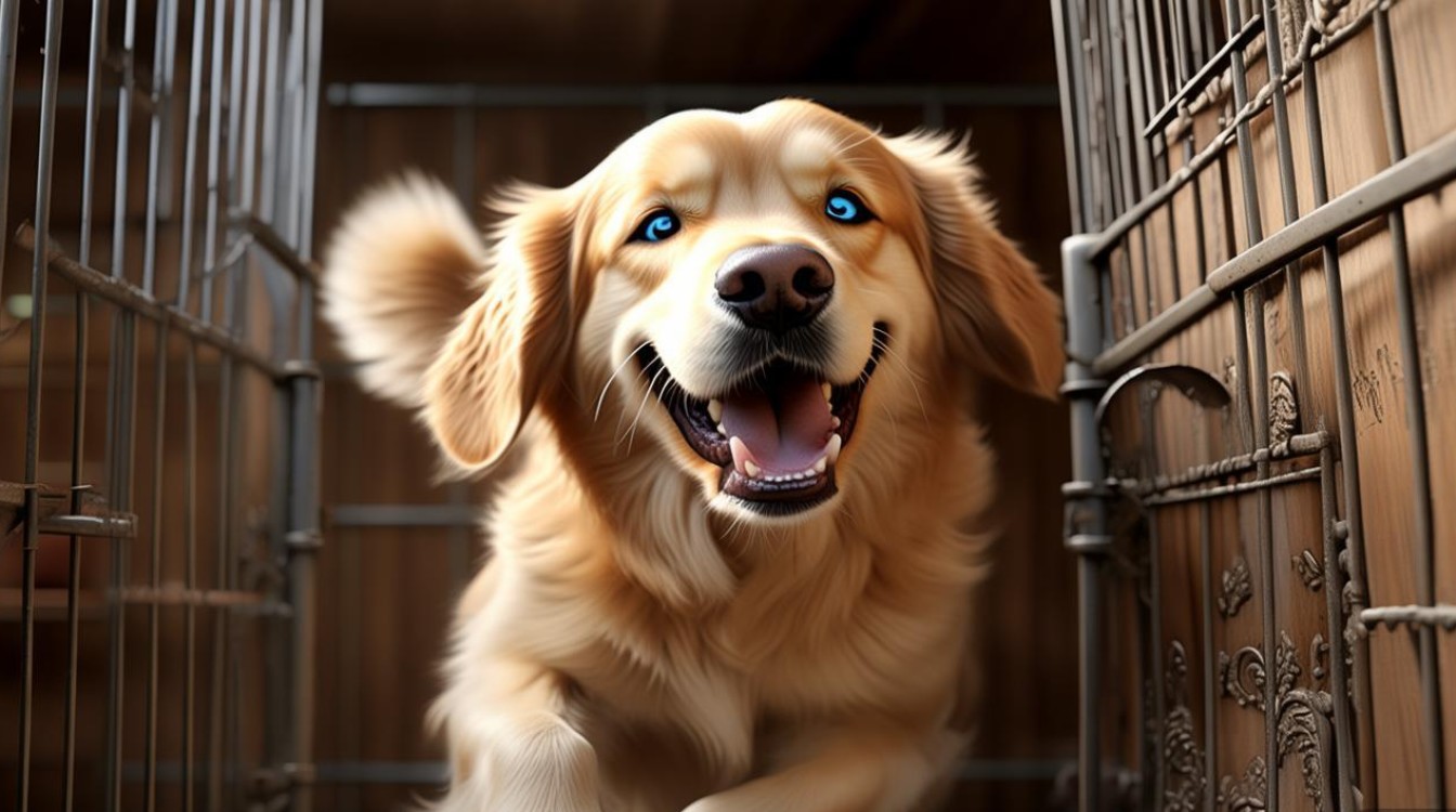 狗狗晃笼子