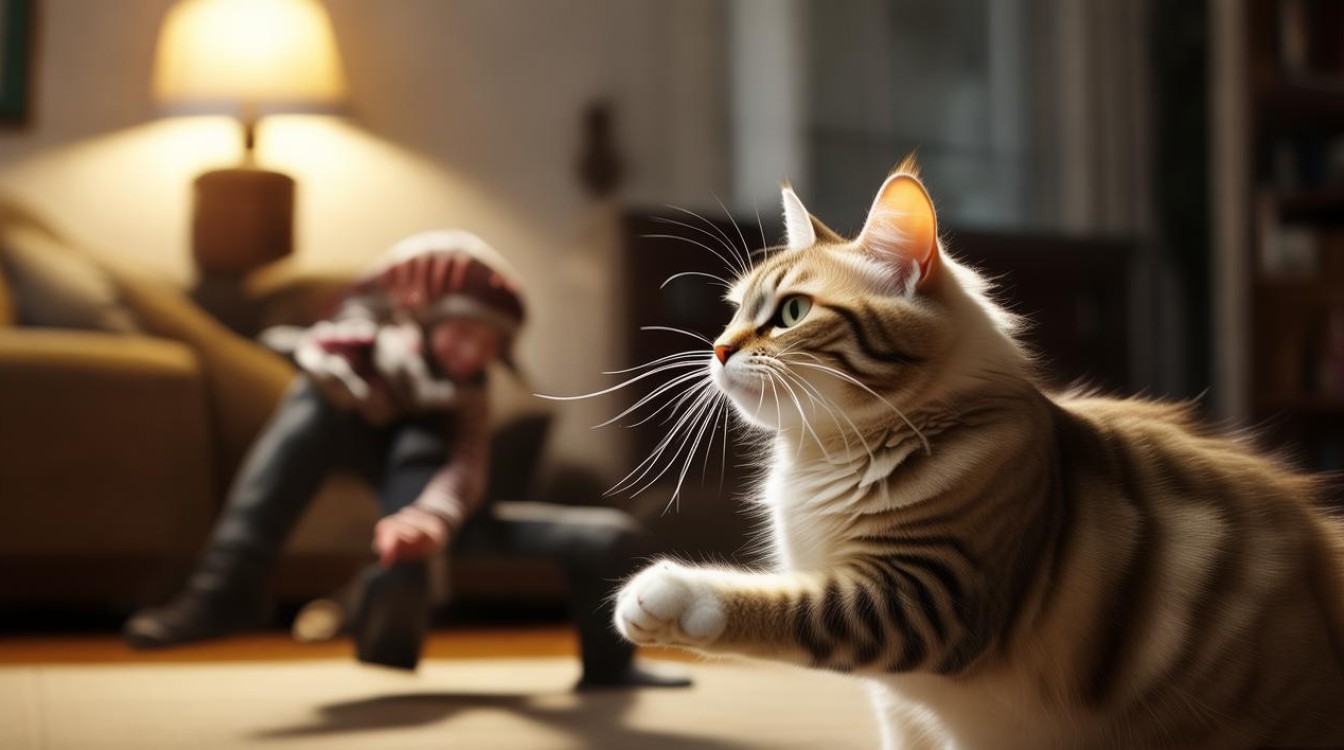 打到了猫咪尾巴