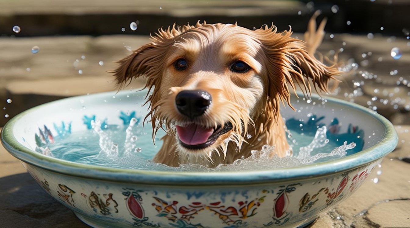 狗狗玩水碗