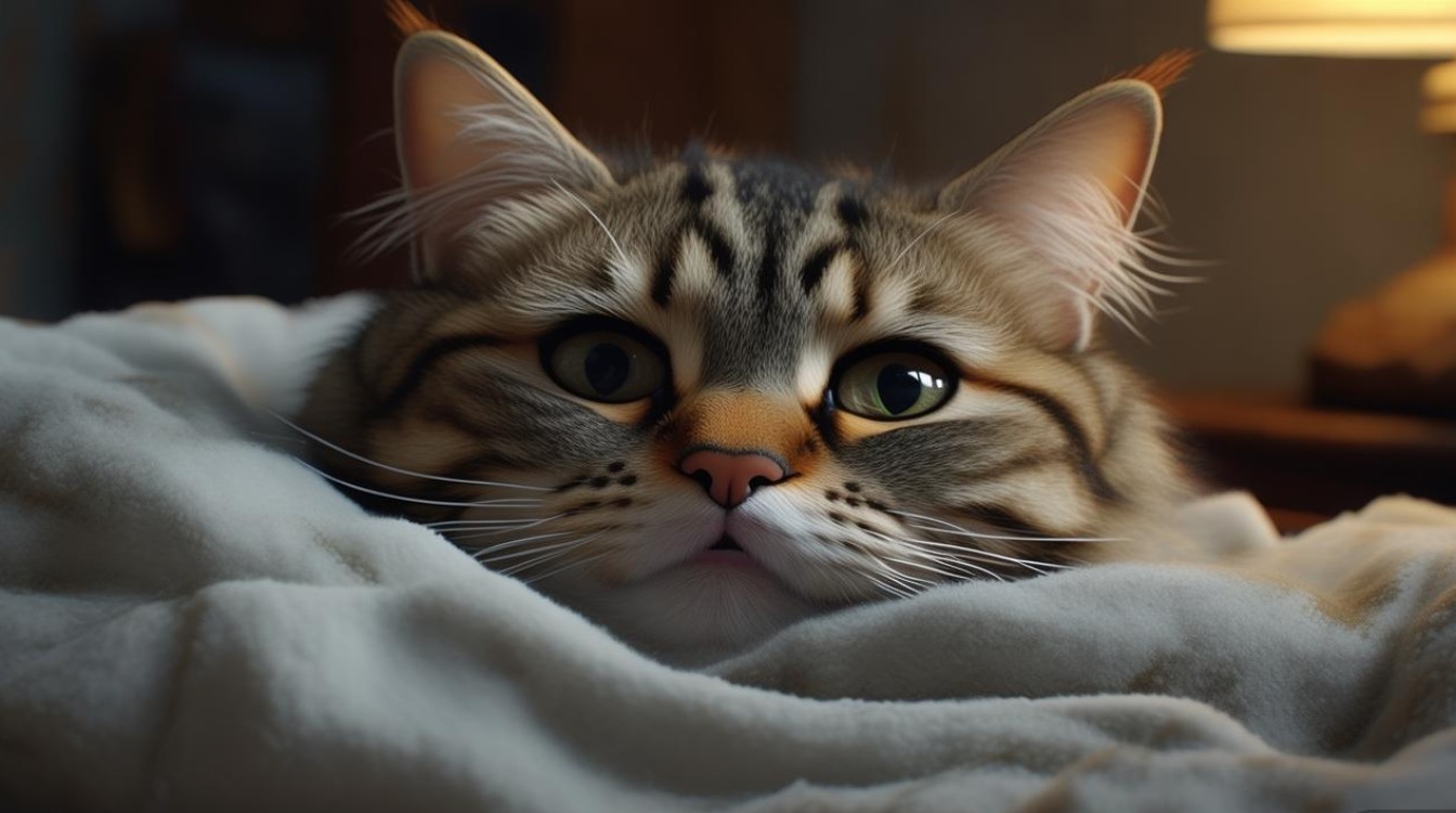 猫咪生病难过图片