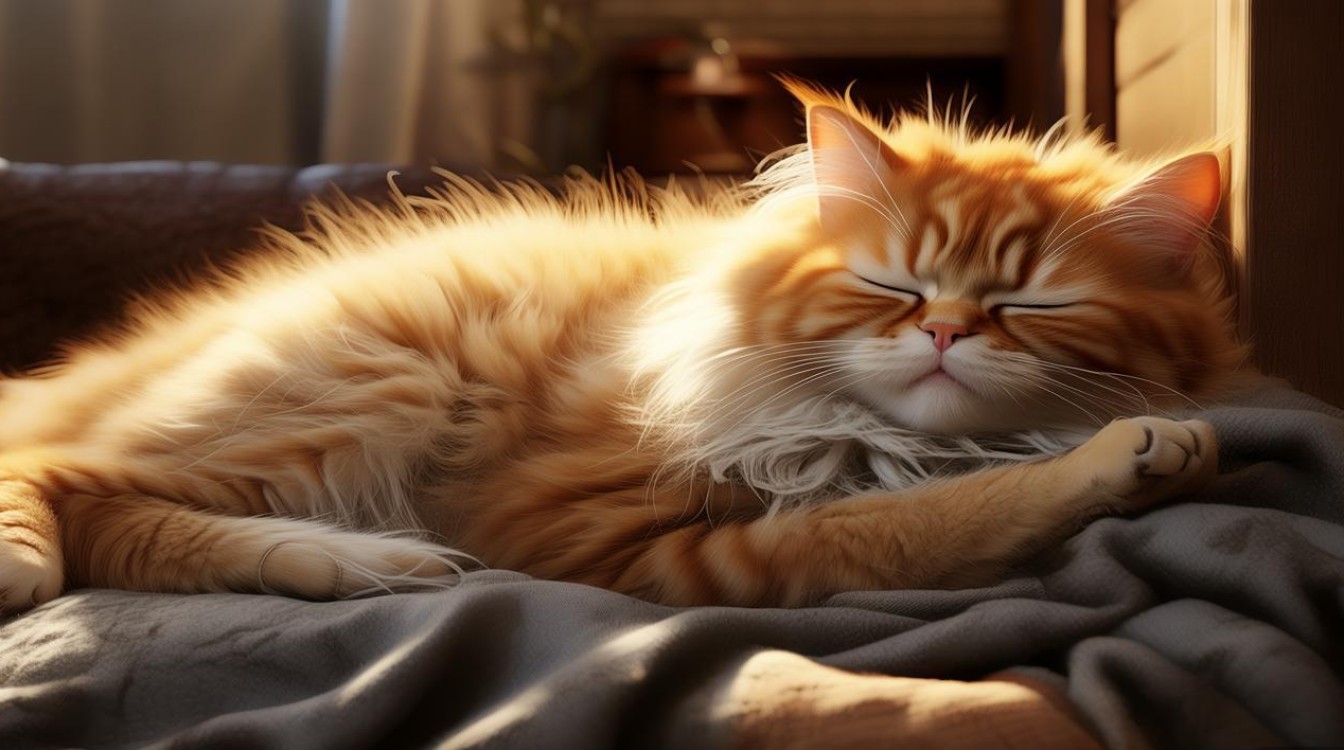 猫咪睡觉和生病