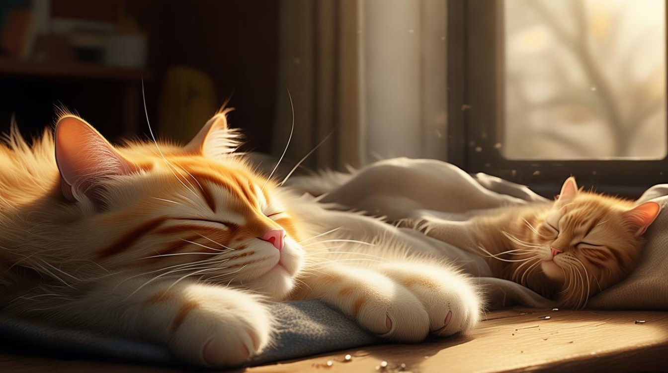 猫咪睡觉和生病